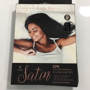 satin 2pk pillowcase (black)